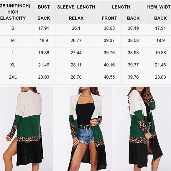 Dokotoo woman’s leopard stripped cardigan - Picture 3 of 7